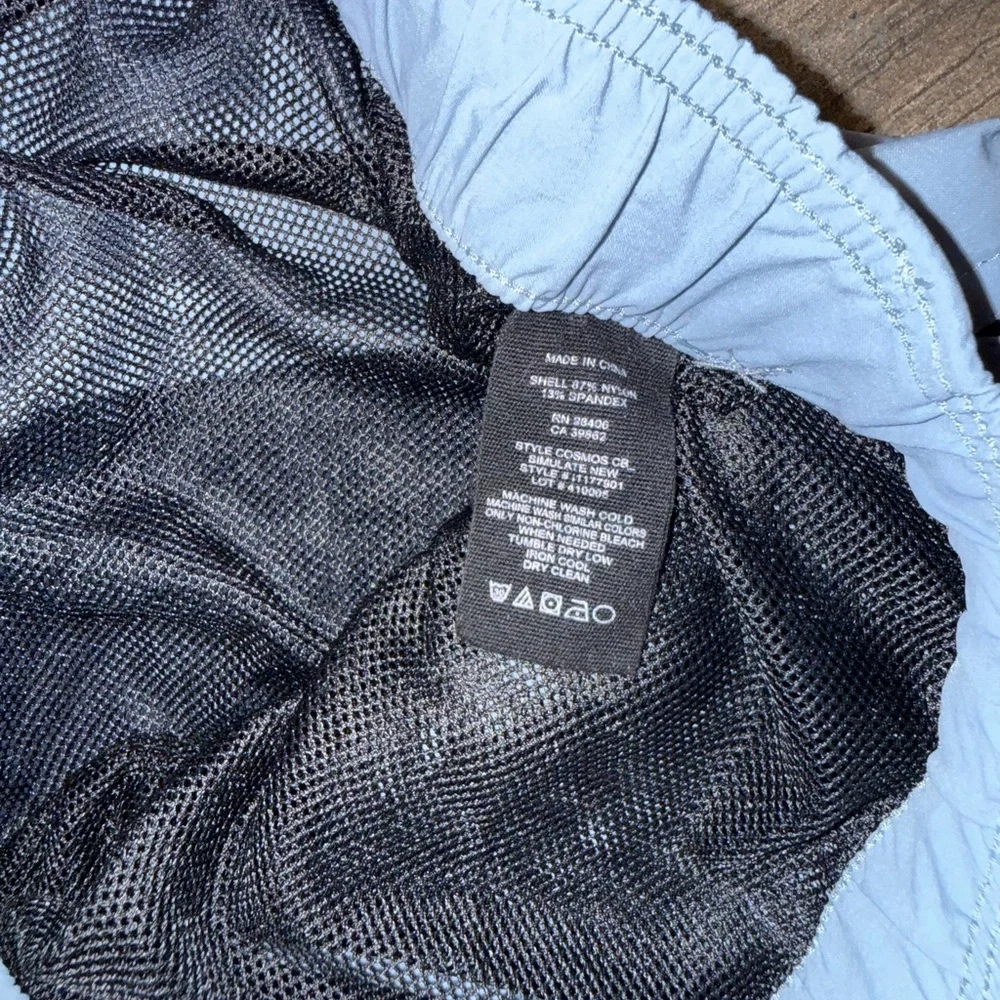 Theory Light Blue and Navy Swim Trunks - Picture 4 of 4